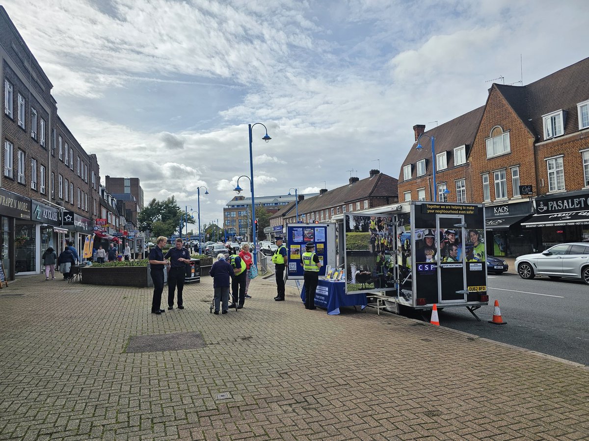 Community engagement day with our colleagues from the Police. Please come and say hi and we will be happy to cover fire and police related issues locally.