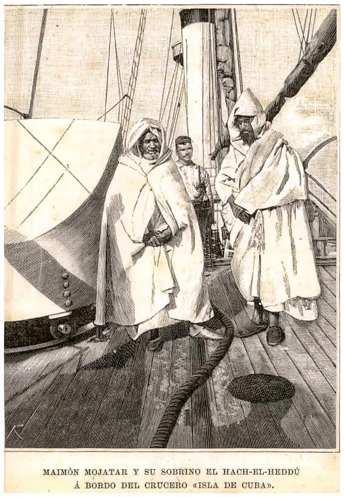 Irifien1's tweet photo. Autre héros du Rif: Maymoun Mokhtar, amghar, s'opposa à l'avancée espagnole sur les terres rifaines. Il sera chef de la 1ere guerre de Melilla (1893-1894)
Mais il sera piégé et capturé par le frère du sultan en 1894 puis remis aux Espagnols. Il mourra en prison loin de sa terre https://t.co/nI1qP17dLH