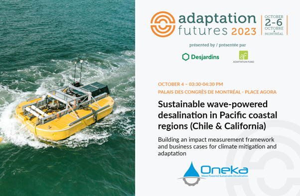 OnekaWater's tweet image. Oneka will participate in the @AdaptFutures 2023 Conference and will present a unique collaborative workshop. Find out more : adaptationfutures.com/side-event/sus…

#AdaptFutures23 #Adaptation #ClimateChange #ClimateChangeAdaptation #ClimateResilience