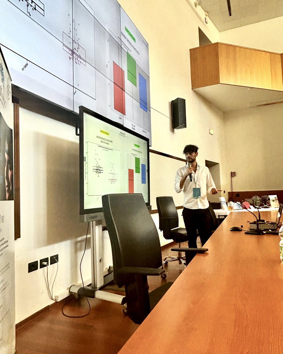 Very excited to be at @eslp2023, in Messina, to present some preliminary data of my PhD project in which I investigate the role of language in the acquisition and execution of new actions.

#eslp2023 #neuroscience #science #brain #phd #phdlife