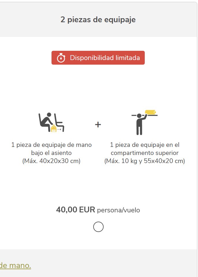 abrahcadabraham's tweet photo. @Ryanair_ES vs @vueling . Te cobran por equipaje en cabina, una cosa son 14 €, que vale que sí, pero 40 €urazos que sabla @vueling … Mismo trayecto y mismo día… blanco y en botella.
#ryanair #vueling #equipajedemano #sablazo https://t.co/5br3SpHShK
