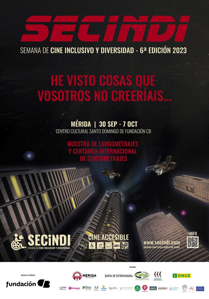 ayto_merida's tweet photo. 🎬 Hoy se inaugura, a las 18:30h, una nueva edición de la Semana de Cine Inclusivo y Diversidad #Secindi con la proyección del documental 'UNZUÉ, EL ULTIMO PARTIDO DE JUANCAR' con un coloquio posterior con el protagonista Juan Carlos Unzué y miembros de @ela_extremadura https://t.co/Xw7wQiZ6pR