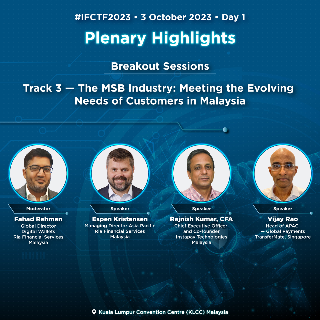 #IFCTF2023 is happening in just a few days at Kuala Lumpur Convention Centre.​ 🙌

TransferMate's Head of APAC, Vijay Rao, will be there sharing his #insights into TransferMate's services ensuring secure, seamless and cost-effective #global transactions for their customers.✅
