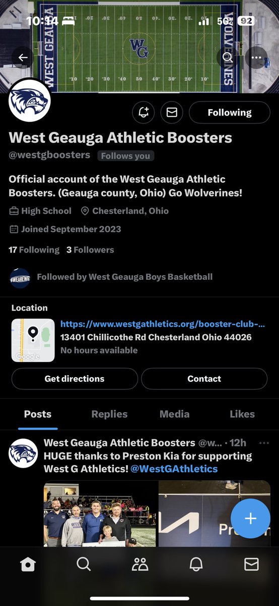 West G Athletics tweet media