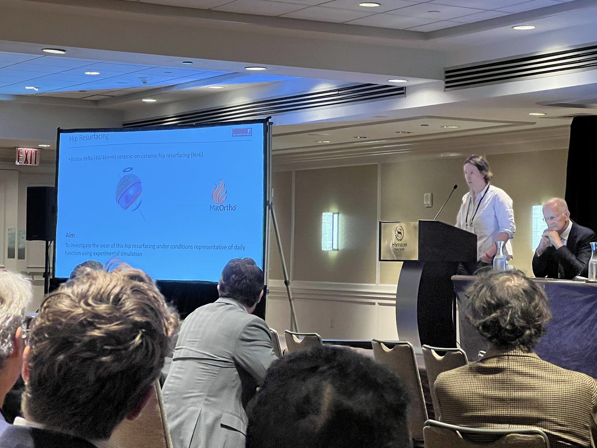 Exciting update from #ISTA2023 day 3! Raelene Cowie shared insights on the wear of Ceramic-on-Ceramic Hip Resurfacing during Activities of Daily Function ! #MedicalResearch #Innovation 🌟 #orthopaedic