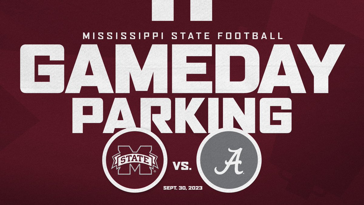 » Public parking on sale now: hailst.at/FBParkingOnSale
» Follow <a href="/HailStateFamily/">Hail State Family</a> for gameday updates on open/closed grass lots
» Interactive Parking Map: hailstate.com/gameday
