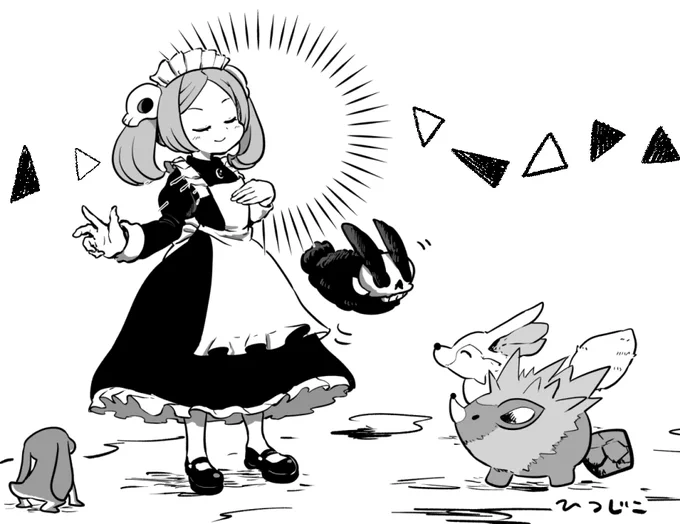 マリー参戦記念
#スカルガ版深夜の真剣お絵描き60分一本勝負 #Skullgirls1HourDrawing 