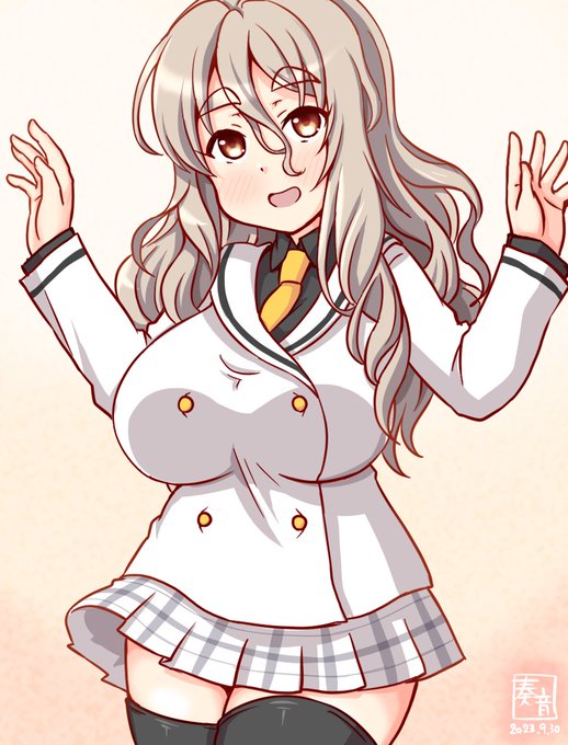 「えぇっとぉ、提督ぅ～ どぉお?」

#艦これ版真剣お絵描き60分一本勝負_20230930
#ポーラ

※遅刻+15分(TRPG見てた) 