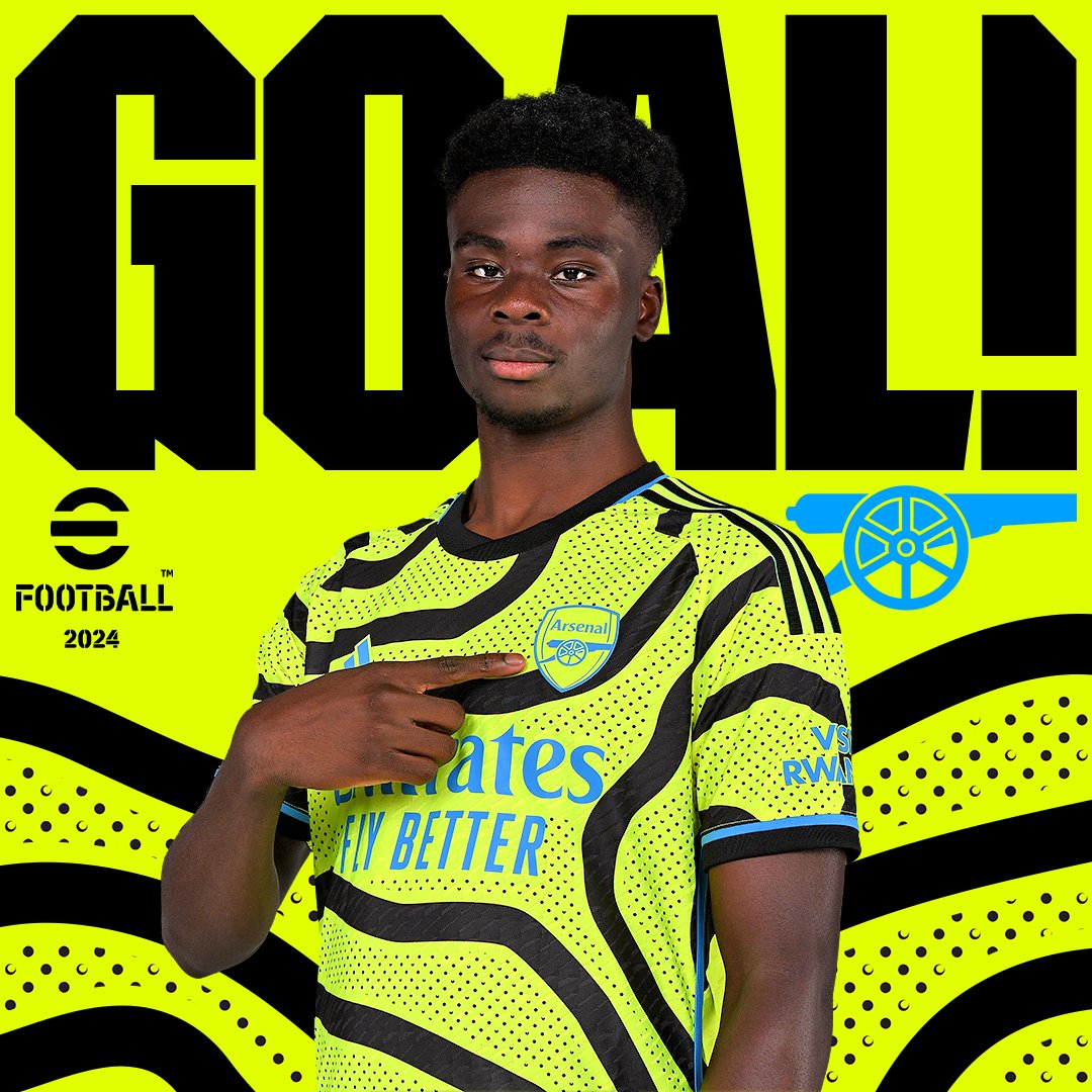 Arsenal's tweet photo. ⚽️ WE'RE AHEAD!

DELIGHTFUL PLAY ENDING WITH SAKA HEADING HOME FROM CLOSE RANGE

🔴 0-1 🟡 (17) https://t.co/ihq1PD2p3Z
