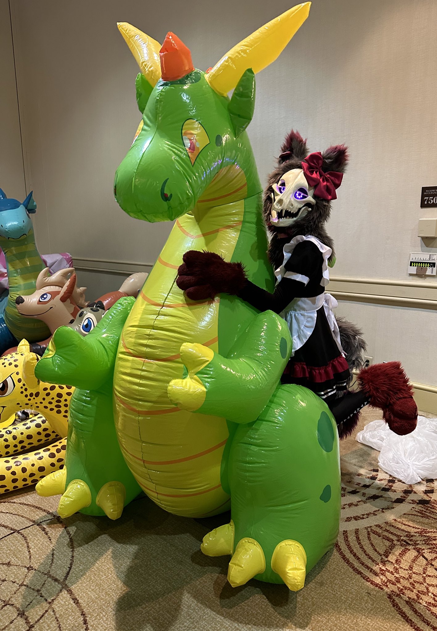 難アリ/絶版】Inflatable World Green dragon グリーンドラゴン