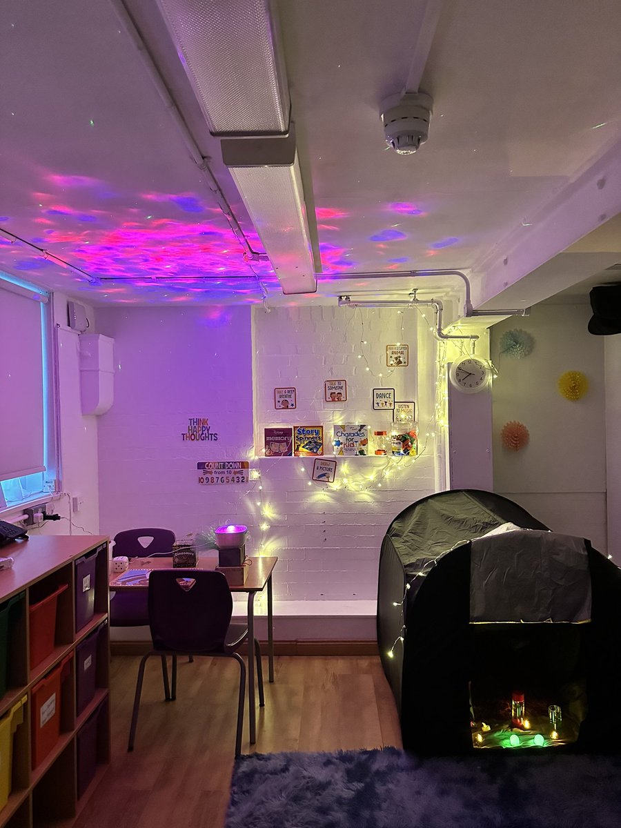 Transforming Learning Spaces: Proud to unveil our new sensory room that I personally crafted. Creating a nurturing environment for all our students to thrive! #Education #edutwitter #SensoryRoom #InclusiveLearning