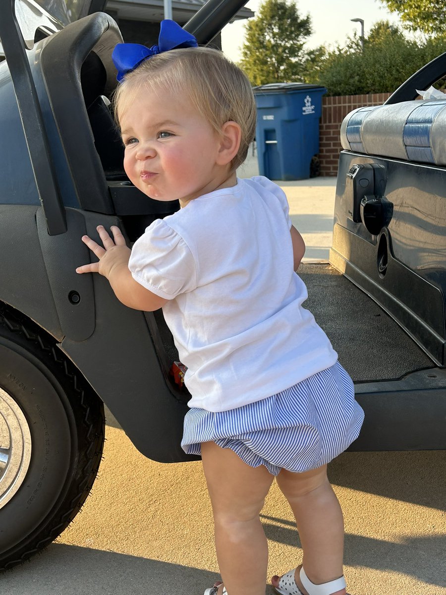 kaylarhaesmith's tweet photo. Fun night at Charger Park and Spragins! We really enjoyed all the snacks and dirt as you can see by Annie’s shirt. 💙GO CHARGERS! https://t.co/oHAvUWQYGu
