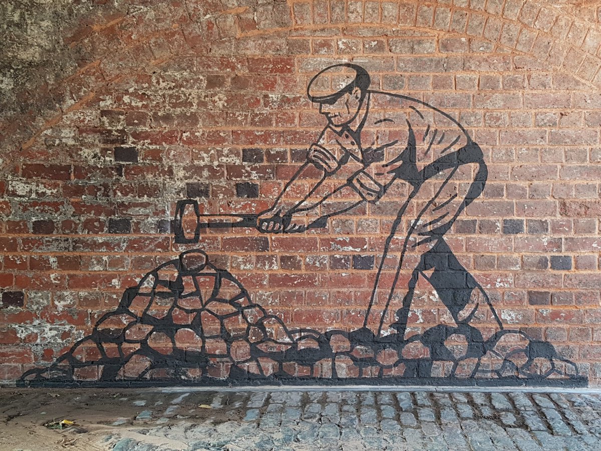 A welcome addition to our site, a painting of a Stone breaker now features in our tunnel. Stone breakers shattered rocks to lay the new roads that transformed communications during the early 19th century. Our courtyard and visitor centre are open Wednesday – Sundays, 09:30-16:30.