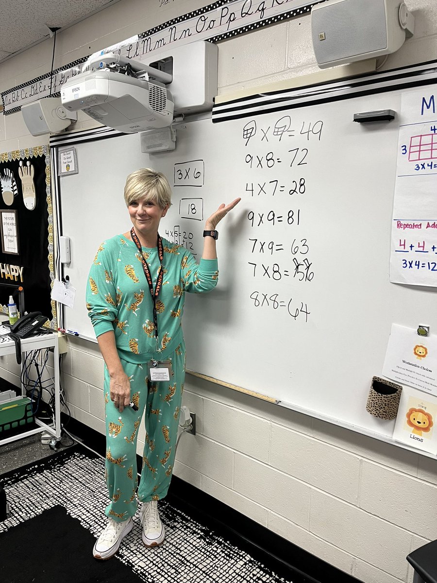 Every time I go into <a href="/amydocherty44/">Amy Docherty</a> math class I learn something new! “5,6,7,8”, I ate and I ate, and the football players! She makes learning fun. <a href="/wolvestweet/">Woodland Elementary</a>