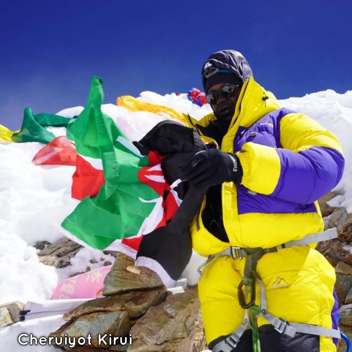 FUN FACT: On this day, 24.09.2023,
🇰🇪 Kenyan mountaineers James Muhia and Cheruiyot Kirui became the first Africans to summit an 8,000M mountain without using supplemental oxygen and also no Sherpa support.

They successfully climbed MANASLU the 8th Highest Mountain in the World.