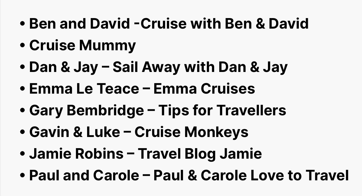 joyofcruising's tweet photo. 10/9 on #TheJoyOfCruisingPodcast @TravelBlogJamie. Most guests I know from the past. I didn’t previously know Jamie but I am glad I got to enlarge my circle of cruise friends. And it will become clear on the 9th why he is a finalist for the UK #WaveAward‼️https://t.co/nP2GOcctim https://t.co/2BQkzqIZ8b