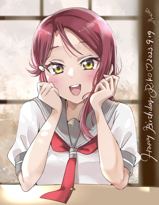 #今月描いたイラストを晒そう 梨子ちゃんがお気に入り〜