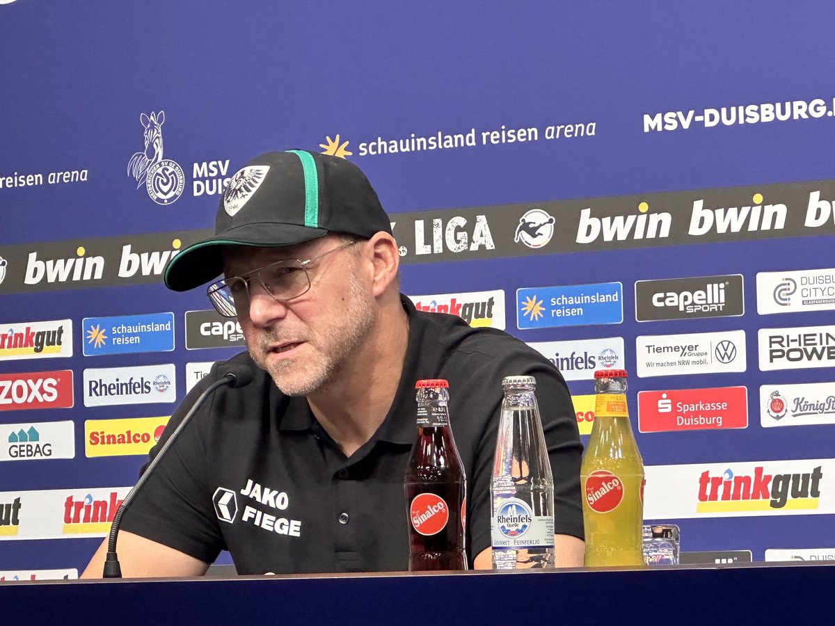 Preussen06's tweet image. Hildmann: „Durch eigene Fehler, Langsamkeit und Behäbigkeit haben wir Duisburg ins Spiel kommen lassen. Zielstrebig und zwingend waren wir nicht, können uns bei Max bedanken, dass wir nicht in Rückstand geraten.“ #scp06 #MSVSCP