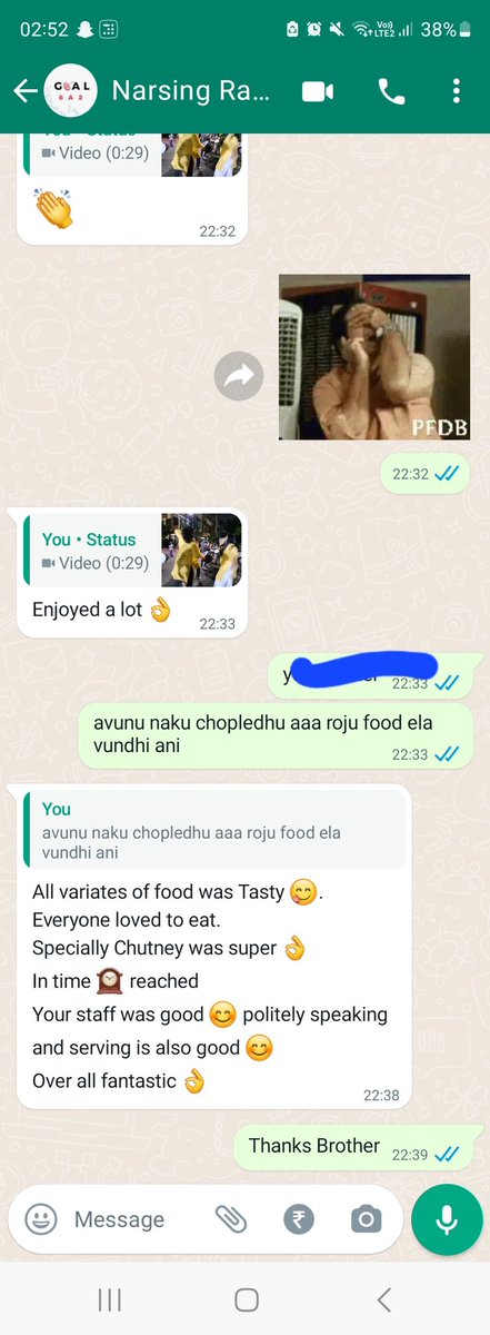 One More Review from the Customer.

#rajashreecaterers #rajashreecaterer #catering #Hyderabad #Telangana #events #caterer #wedding #reception #partiesandevents #housewarming #birthday #treditionalfood #myhomebhooja #Nonvegcaterers #vegcaterers #treditionalcaterers #reviews