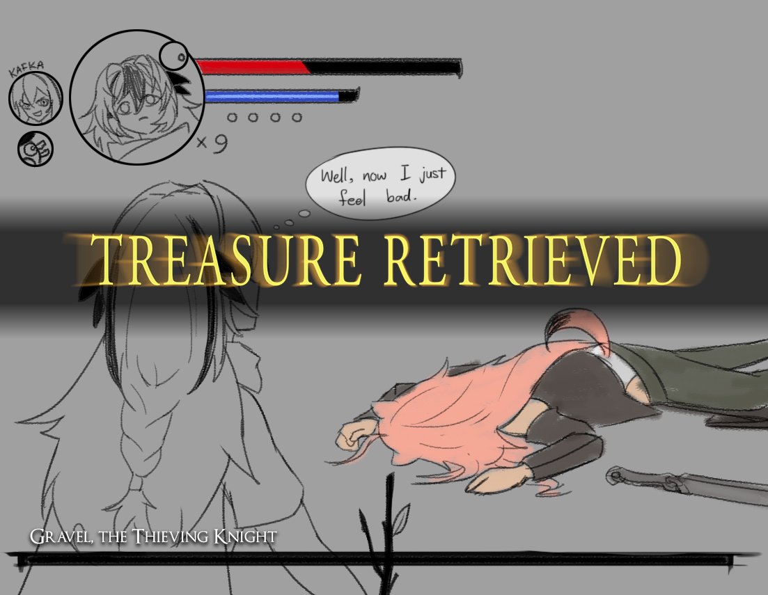 odossan's tweet photo. concluding her #Arkquest after an anticlimactic final battle, Snowsant's loot was stolen from a thief while on her way back home ー but she easily got it back using her accumulated experience throughout this #SnowsantQuest https://t.co/OvJawxorBz