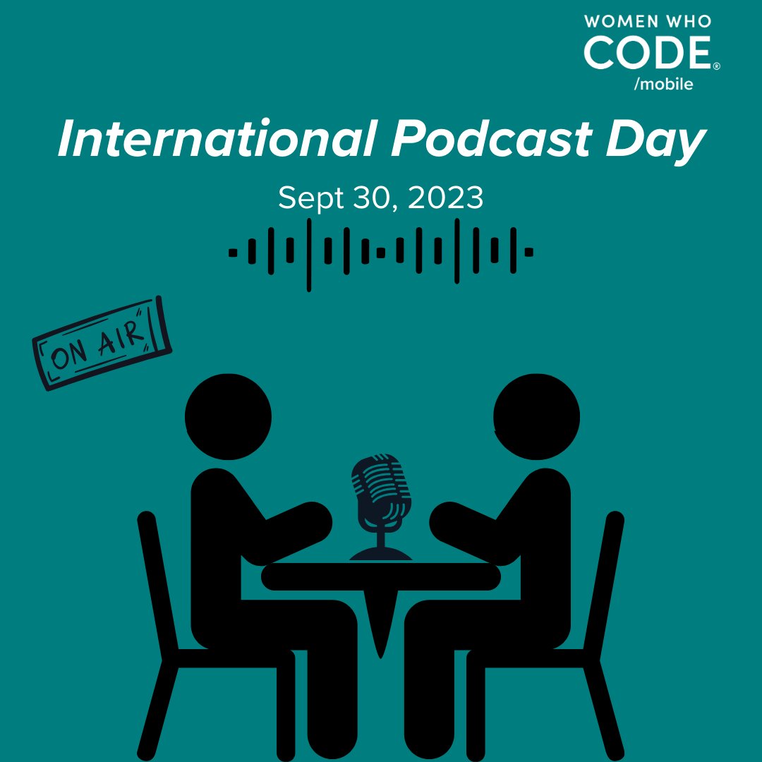WWCodeMobile's tweet photo. 💗 Happy International Podcast Day! 💗
✨ Which is your favorite podcast?
👇 Comment bellow!

#InternationalPodcastDay #WWCode #WWCodeMobile https://t.co/4lOqf5c0Oo