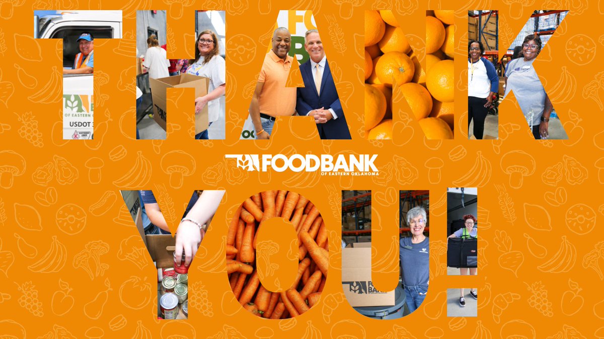 okfoodbank's tweet photo. THANK YOU to all who participated in #HungerActionMonth. Whether you helped fight hunger through volunteering, donating, or advocating, you made difference! 🧡 

We are part of the movement to end hunger to all year. Visit https://t.co/CjMB61WDw3 to keep making a difference! https://t.co/HMjAr1SZ0h