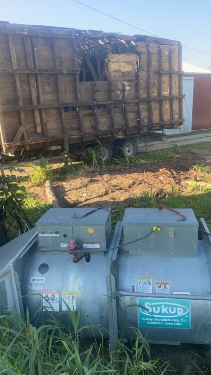 End of an era, grandpa moved this corn crib in from about 40 miles away in 1974, been filled every year since. Finally rotted enough it wasn’t worth fixing.