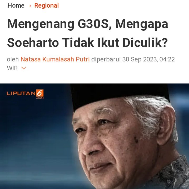 Kenapa soeharto tidak ikut diculik? 

#G30SPKI