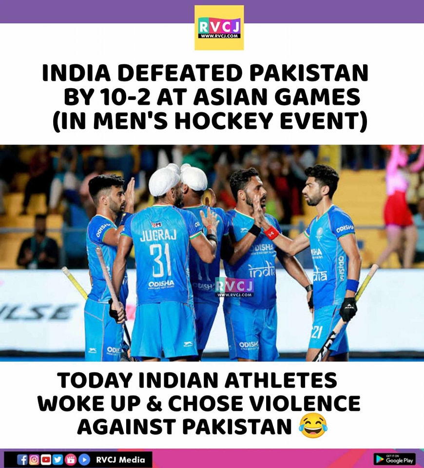 India Defeated Pakistan By 10-2
. 
. 
#india #Pakistan #AsianGames2022 #indianHockeyTeam
