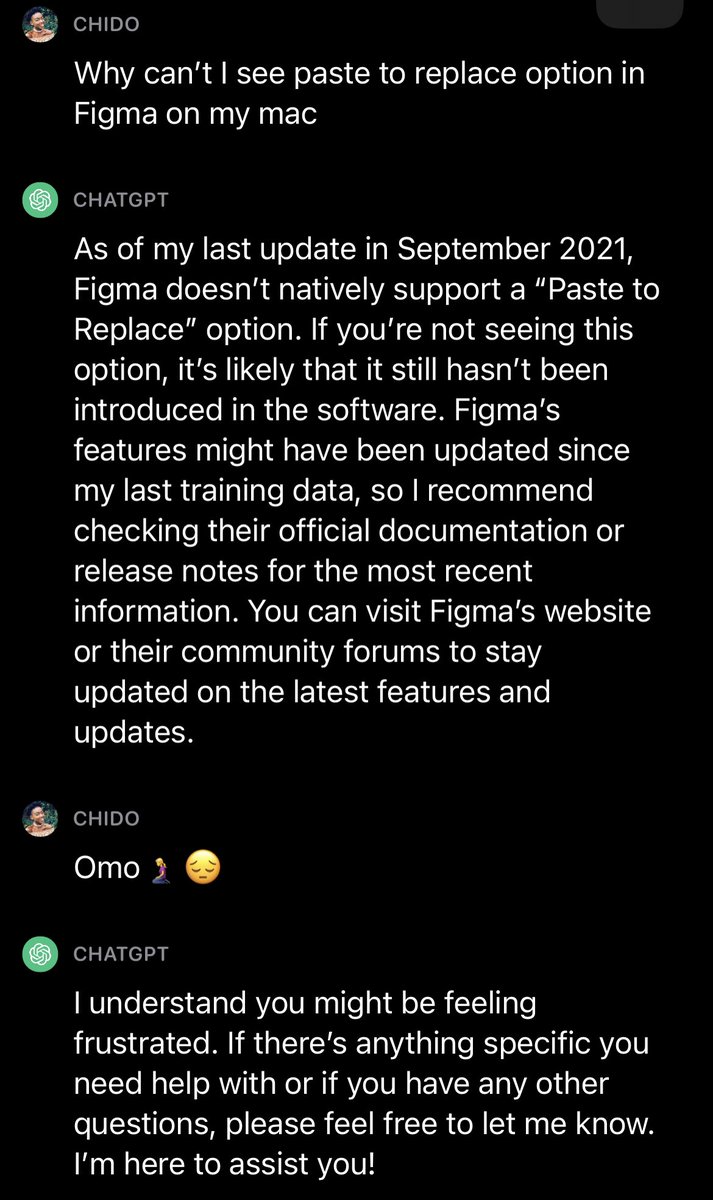 uxmariac's tweet photo. I asked  Chatgpt for help.🥹😔 #learningfigma #heruxjourney https://t.co/6V4EnxMZk0