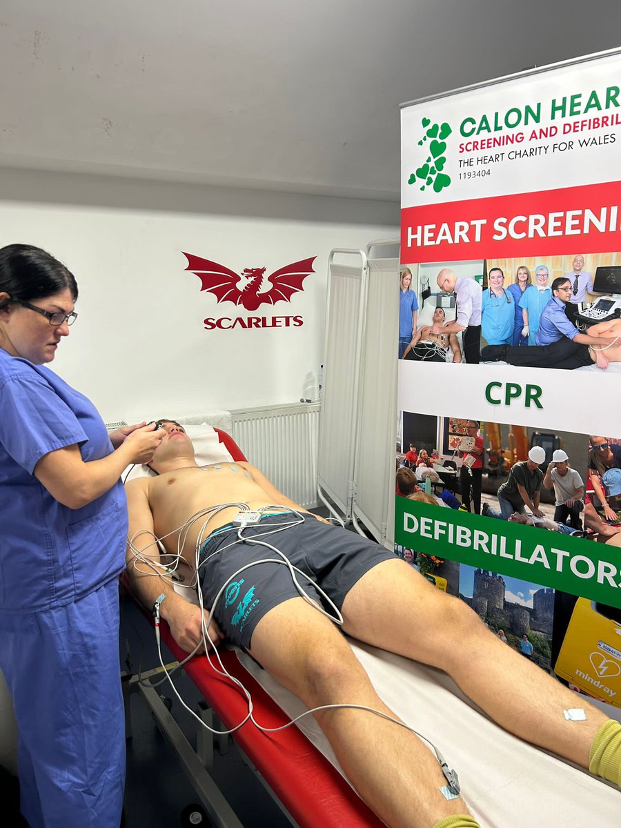 Today our Screening Team are <a href="/official_parc/">Parc y Scarlets</a> in Llanelli  screening the Squad &amp; members of The Public
#ScreenYourTeam
#MOTonyourheart
#GetScreened
For further screening dates visit calonhearts.org