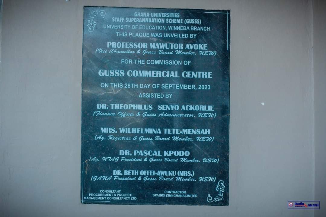 BigBenCentral's tweet photo. 📍ALL SAID AND DONE 📍

Prof. Mawutor Avoke, the VC of the University of Education, Winneba along with several members of his Management Team, conducted the unveiling ceremony for recently completed projects at the school. They revealed commemorative plaques to mark the occasion. https://t.co/UYihgVQfD5