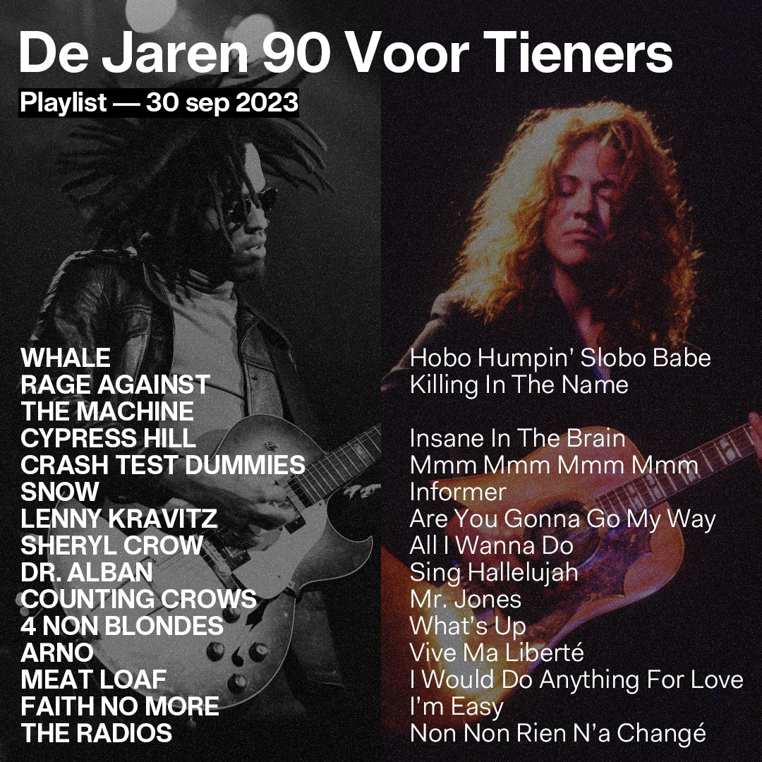 "Het refrein wordt zo laag gezongen dat mensen in de bouw de radio kunnen gebruiken als drilboor”. Over welk nummer uit 1993 heeft <a href="/VanHerrewegheST/">StevenVanHerreweghe</a> het?

— Herbeluister De Jaren 90 voor Tieners in de app van <a href="/vrtmaxbe/">VRT MAX</a>.