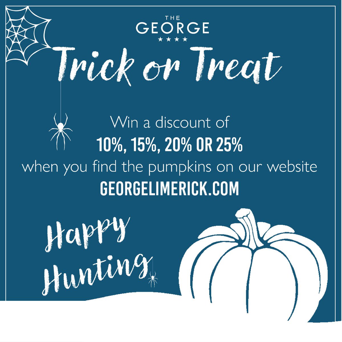 Get ready for the pumpkin hunt starting this Monday and uncover frighteningly fantastic discounts of 10%, 15%, 20%, and 25% OFF! 😱

Click here for a spooky adventure! 🎃
👉 thesavoycollection.com/the-george/spo…

#Halloween #SpookySeason #PumpkinHunt #TreasureHunting #ScaryFun #Savings