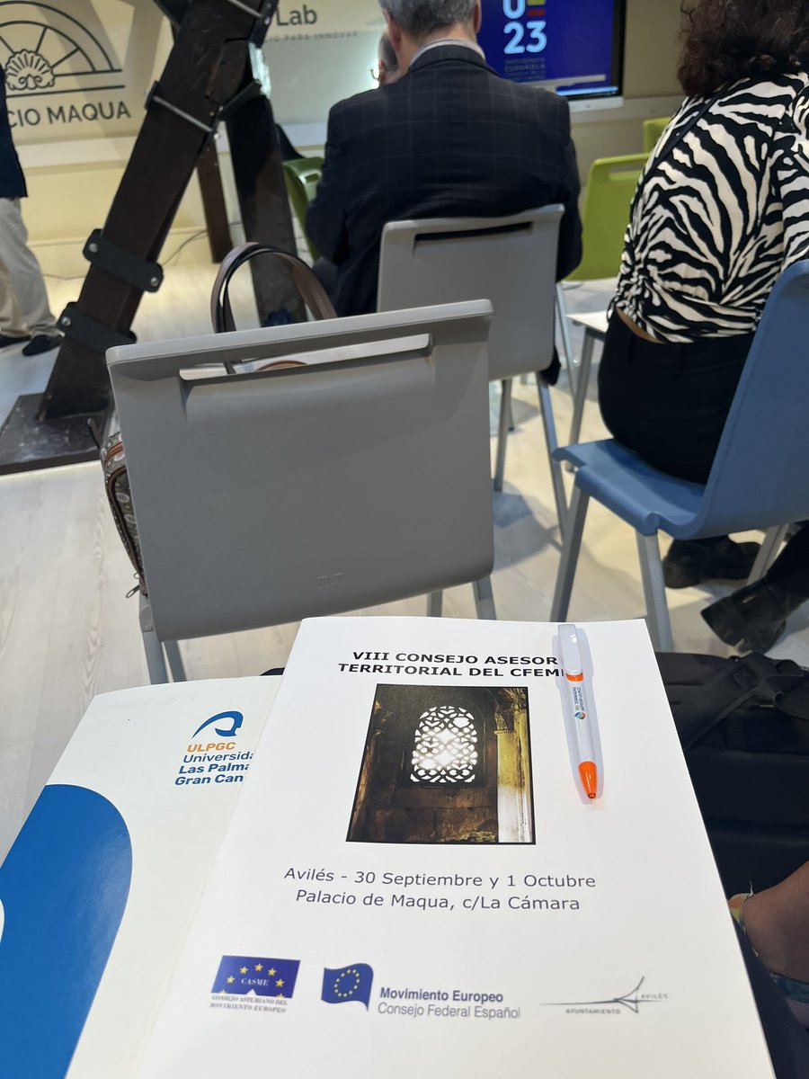 ConsejoCanMovEu's tweet photo. Comienza el VIII Consejo Asesor Territorial del @MovimientoEurop en Avilés, espléndidamente acogidos por el Consejo Asturiano.

Como siempre, el @ConsejoCanMovEu muy presente, con @jef_canarias, @Joaquinglez27, @csanaco y @LucasPerezMart.

Seguimos construyendo 🇪🇺 desde 🇪🇸 y 🇮🇨 https://t.co/3oS2oNFtbg