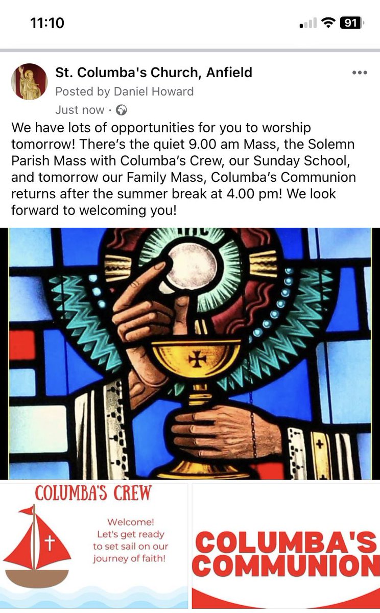 All the Lord’s people, around the Lord’s table, on the Lord’s day! See you at mass tomorrow! <a href="/LivDiocese/">Diocese of Liverpool</a> <a href="/PinehurstP/">Pinehurst Primary</a> <a href="/Red_Neighbours/">Red Neighbours</a> #anfield #church #familyfriendly