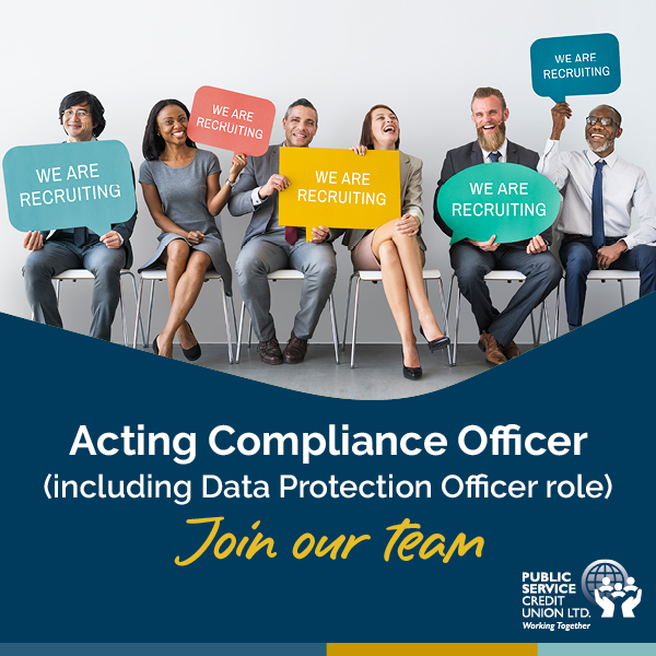 pscu_ie's tweet photo. WE ARE HIRING
Acting Compliance Officer (including Data Protection Officer role)
For more information see our website
https://t.co/tjW8btE6IF
βClosing date 5pm Wednesday 11th October 2023β
#publicservicecu #creditunion #newjob #compliance #We_Are_Hiring https://t.co/bN6IPdRk4z