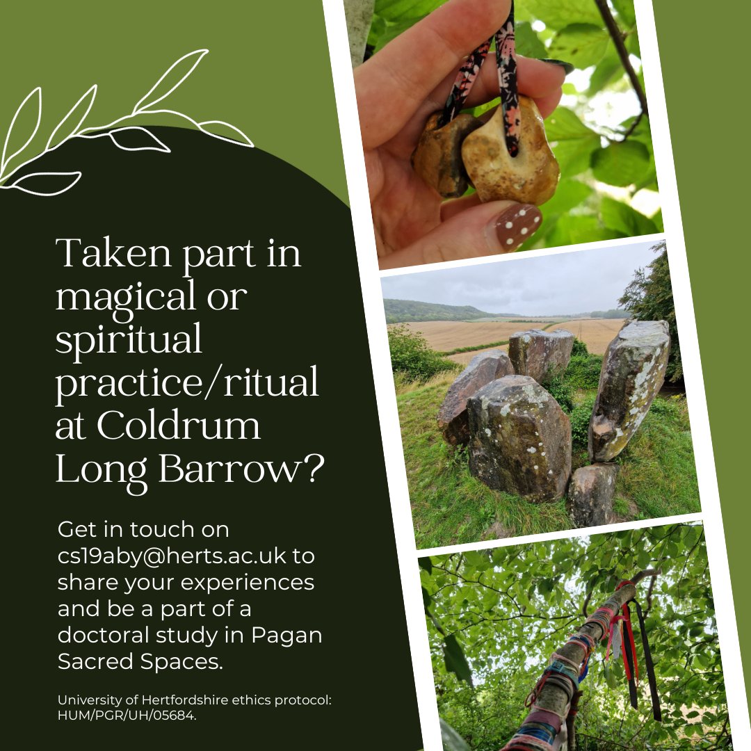 mossgoblingrrl's tweet photo. Shout out for interviewees! I am looking to speak to British Pagans who have conducted any kind of ritual or magical/spiritual practice at
Coldrum Long Barrow in Kent. If you might be interested in taking part in my doctoral research please get in touch on cs19aby@herts.ac.uk. https://t.co/GTekx7ZllH