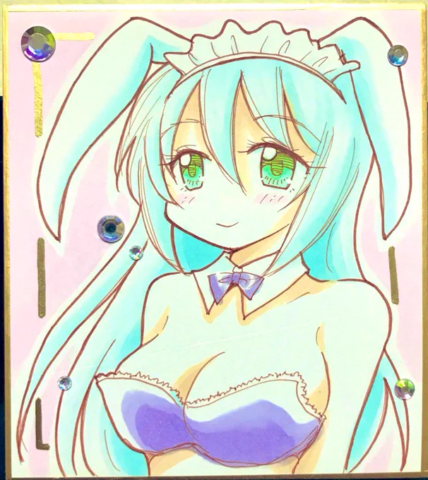 #今月描いたイラストを晒そう コミティア用色紙絵