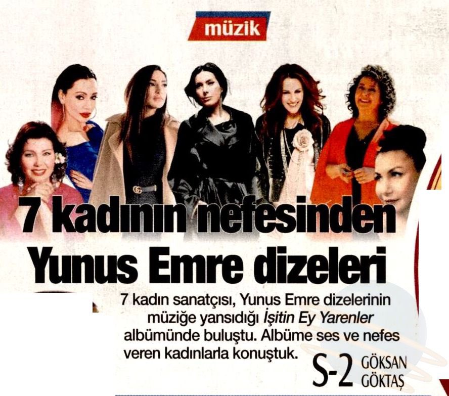 maksimum_medya's tweet photo. Yunus Emre’nin eserlerinin, seslendirildiği #İşitinEyYarenler albümü geçtiğimiz ay @HasanBasriYapim etiketiyle müzikseverlerle buluştu. 
Albümde yar alan sanatçılar, albümü Göksan Göktaş’a anlattılar. Bugün @sabah Gazetesi #Cumartesi ekinde… https://t.co/PRrwIs7jQT