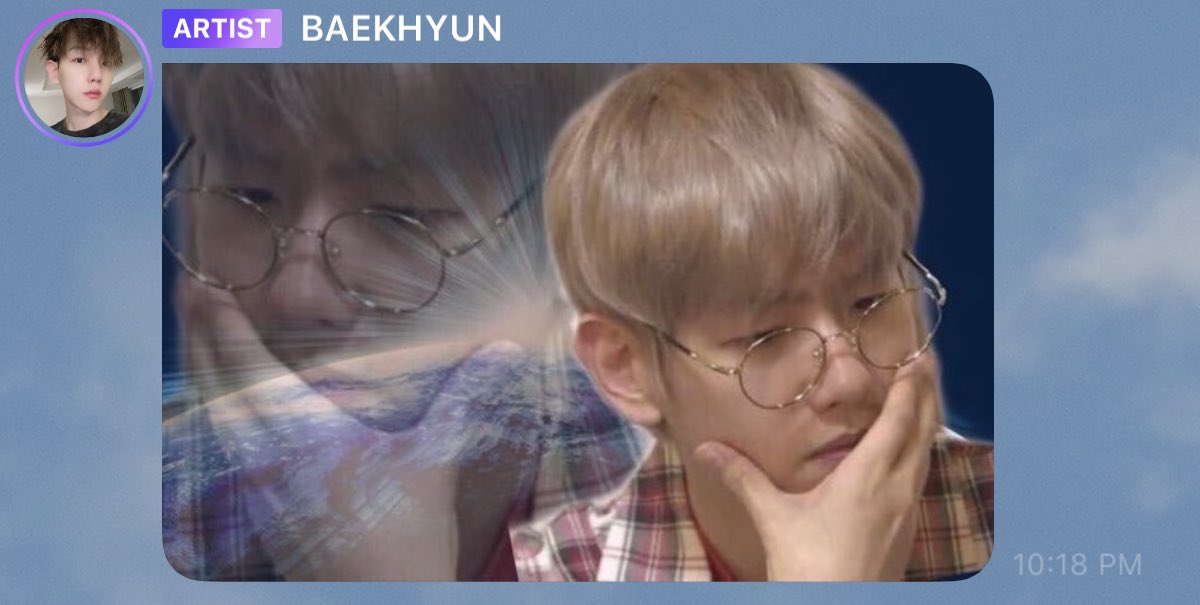 bhyunace's tweet photo. remember when baekhyun sent his own memes on bbl 😭 https://t.co/lzJ9lD8cSU