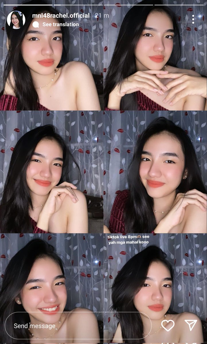 #MNL48Rachel
[IG Story]💖💖[09/30/2023]

TikTok Live 8pm

Don't forget to like and follow MNL48 Rachel
FB Page: MNL48 Rachel
TikTok: rachel.mnl48official
Kumu: rachel.mnl48official
IG: mnl48rachel.official
YouTube: Rachel Frances Song Suazo 
#MNL48 #MNL48Rachel #Rachellovers
