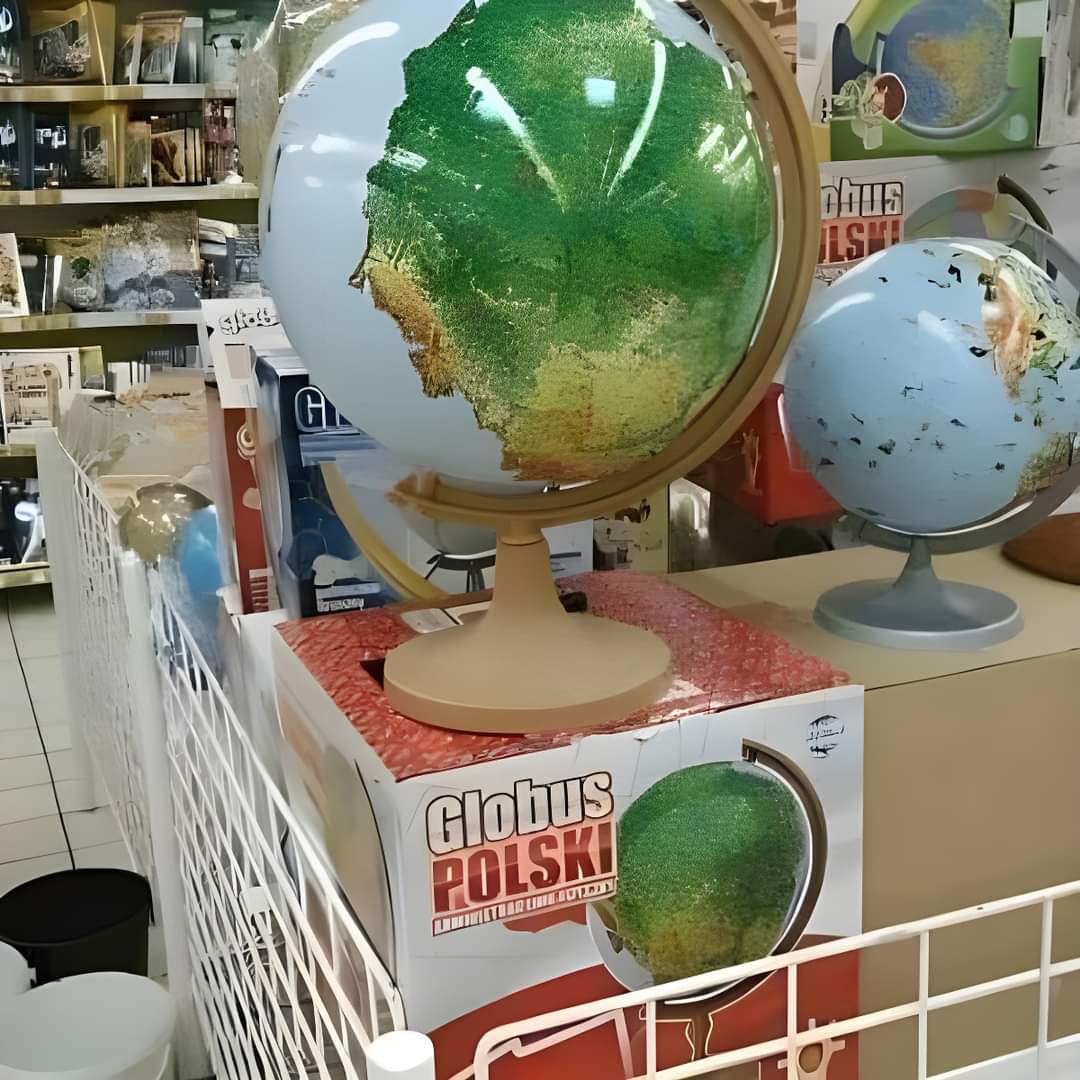 Globe with only Poland
