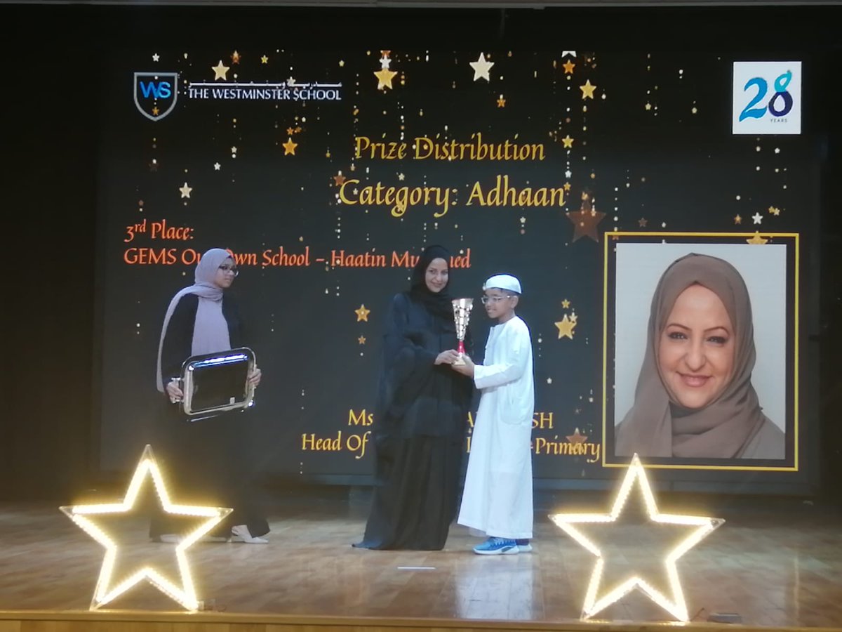 OisMsg's tweet photo. Congratulations OISians: 🌟 Zuhayr Khan of Grade 6F secured 1st position in Junior category Elocution Competition, and 🌟Haatin of Grade 7E secured 3rd position in Adhan Recitation held at The Westminster School, Dubai. https://t.co/KpkMiwjLRV