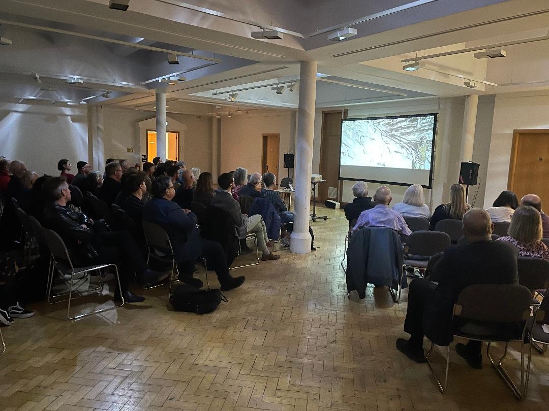 EdinCulture's tweet image. Last night we had the penultimate event for our Peter Howson Retrospective - an amazing screening of the film &apos;Prophecy&apos; - Peter pictured with film-makers Charlie and Lucy Paul.  Last chance to see this remarkable show this weekend at the City Art Centre.