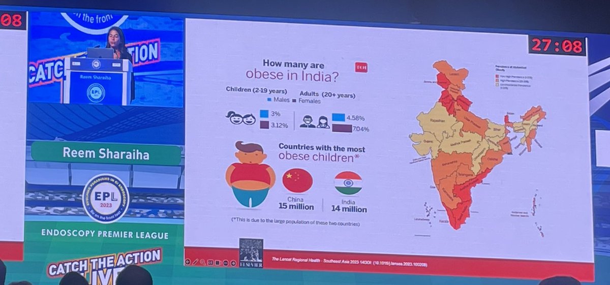 Obesity in India !!! Eye opener #masterclass by @ReemSharaiha @medanta #EPL