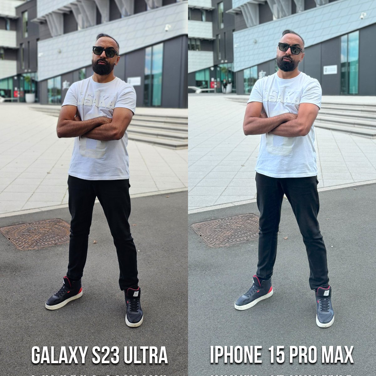 SuperSaf's tweet photo. iPhone 15 Pro Max or Samsung Galaxy S23 Ultra? 🤔 https://t.co/YUjssRNAg6