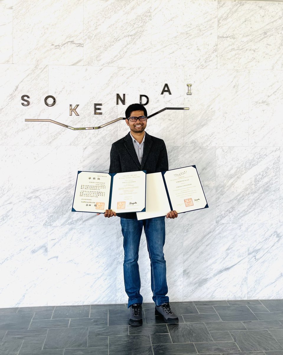 harshasshekar's tweet photo. Thrilled to share that I've officially become Dr. Harsha Somashekar! 🎓

Yesterday marked my Ph.D. Graduation Ceremony, where I was also honored to receive the SOKENDAI Award for my research at the Graduate University for Advanced Studies (SOKENDAI) from the University President! https://t.co/wxdRmLzTZ2
