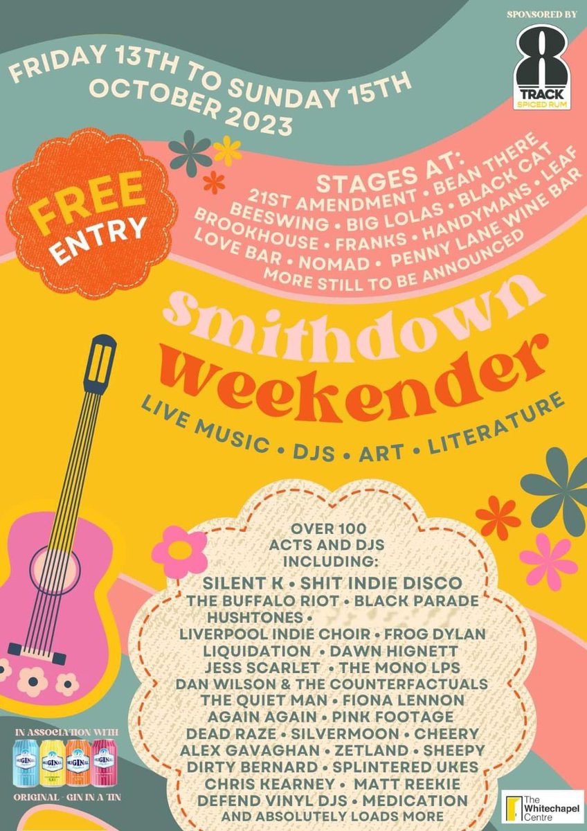 The @SmithdownFest weekender returns to the @handymanbrewery / @handymanSmarket feat: @Silent__K__ @Hushtonesmusic @Silvermoon_UK @DanWilsonandTh1 + loads more!!!