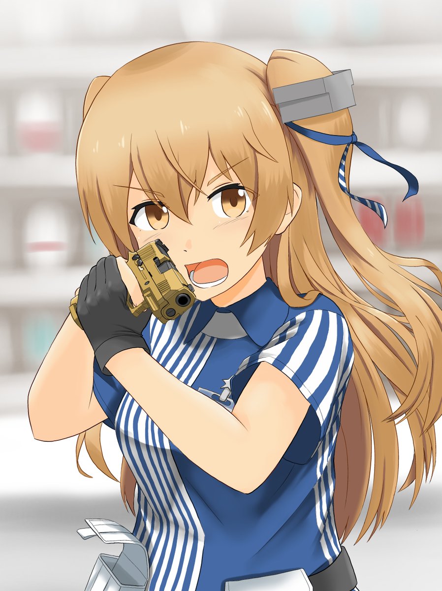 艦これ「艦これローソンシリーズ。 #違う銃で4枚 」|マーラントのイラスト